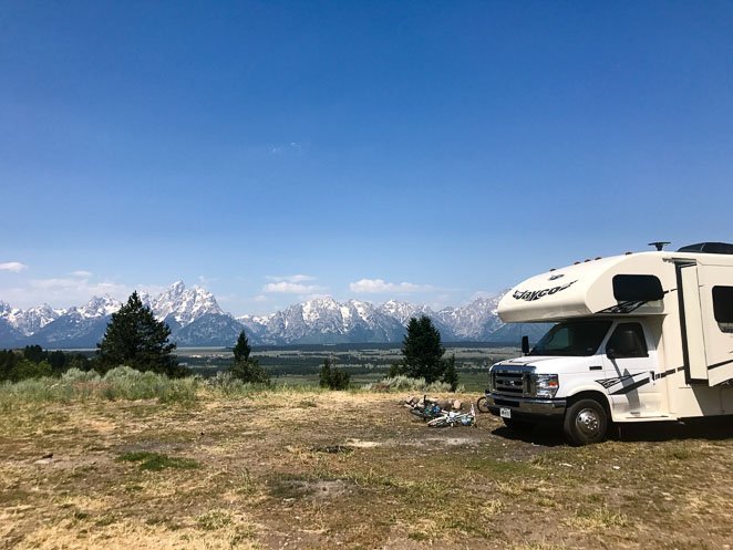 RV camping near Grand Teton National Park