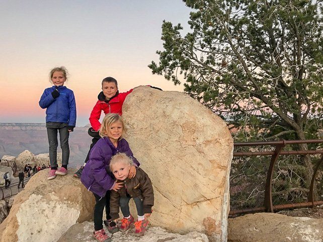 Grand Canyon with Kids Sunset