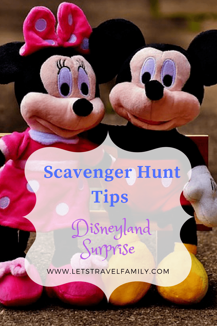 Disneyland Scavenger Hunt Clues