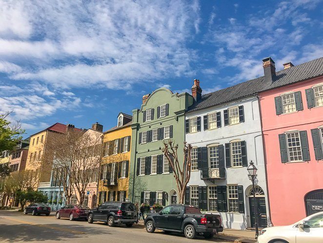 Rainbow Row - charleston sc historic district_