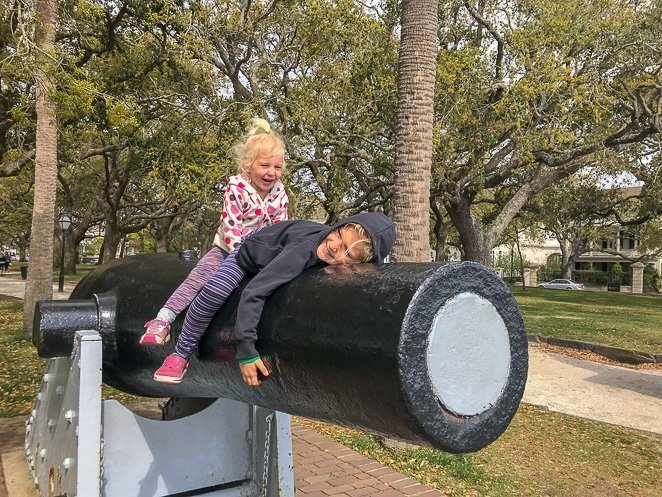 The Battery White Point Garden Park - visit Charleston SC with kids