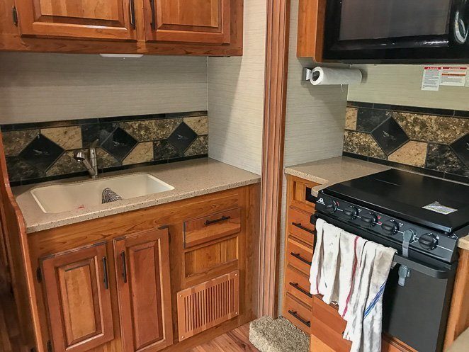 How to live in an RV full time - RV Kitchen