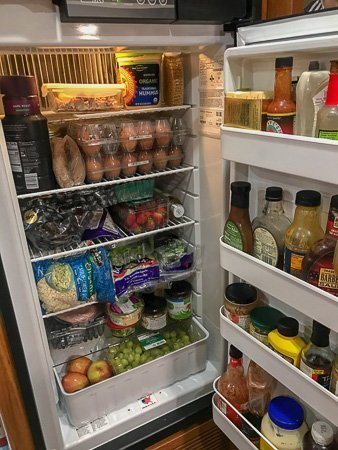 RV living tips - Organize your Refrigerator