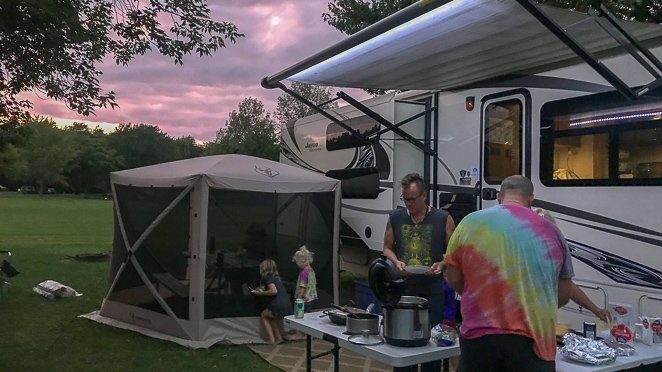 Camping at Four Mile Creek State Park - Niagara Falls NY