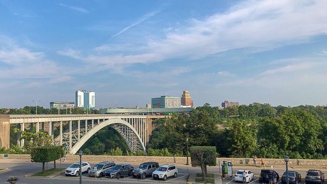 Things to do near Niagara Falls - cross the Rainbow Bridge