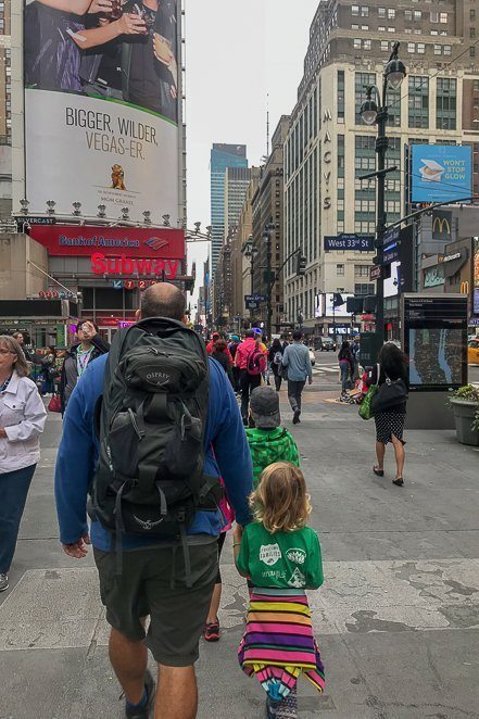 NYC with 4 kids and 1 backpack - traveling with children