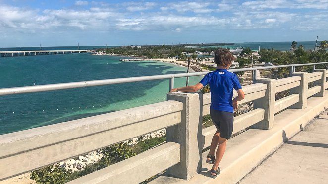 Bahia Honda Bridge overlooking the Florida Keys Islands