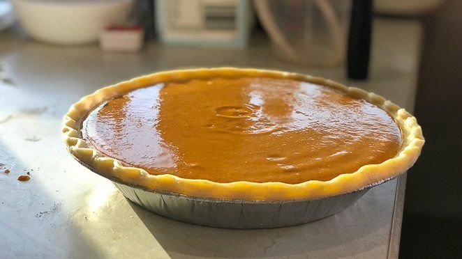 Pumpkin Pie in your RV oven