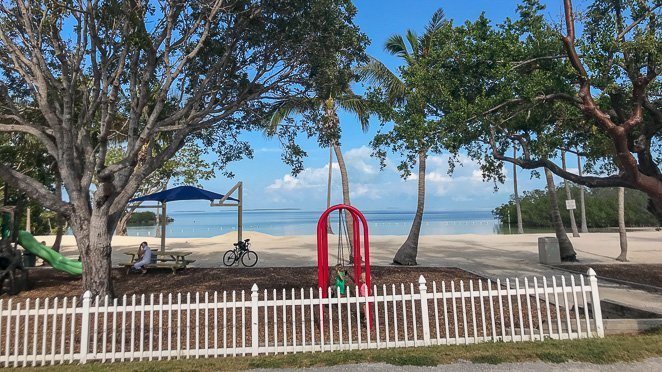 Playground for kids at Founders Park Islamorada Florida Keys