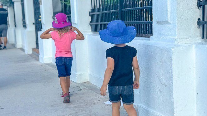 Things for kids to do in Key West - wear sun hats