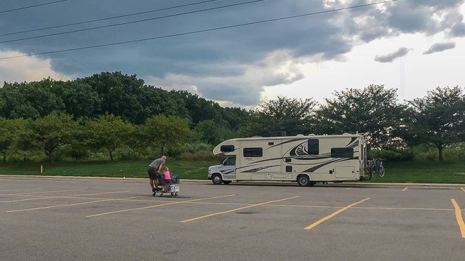 RV tips 101 - Walmart Parking Lot