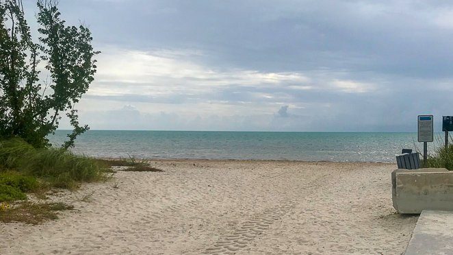 Secluded beached in Florida Keys