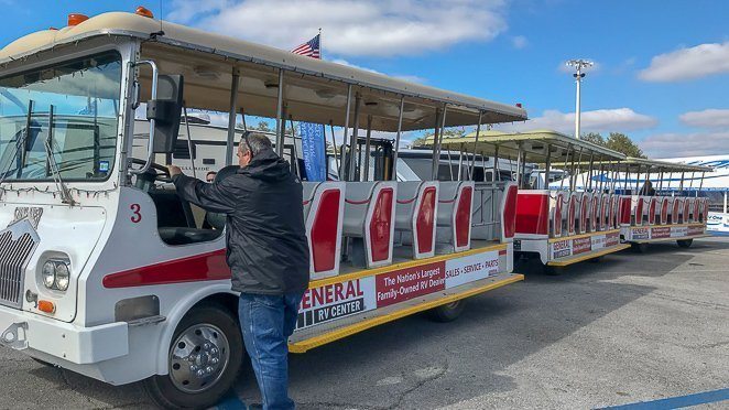 Tampa RV Show Tram