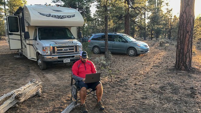 Boondocking Outside the Grand Canyon