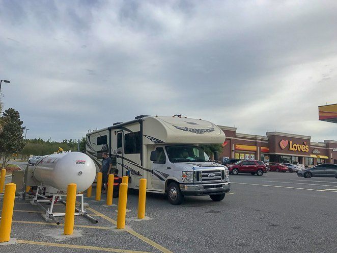 Boondocking tips - Fill Up on Propane