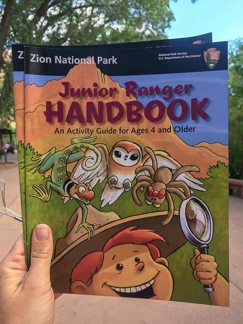 Hiking with kids at Zion National Park - Junior Ranger Booklet