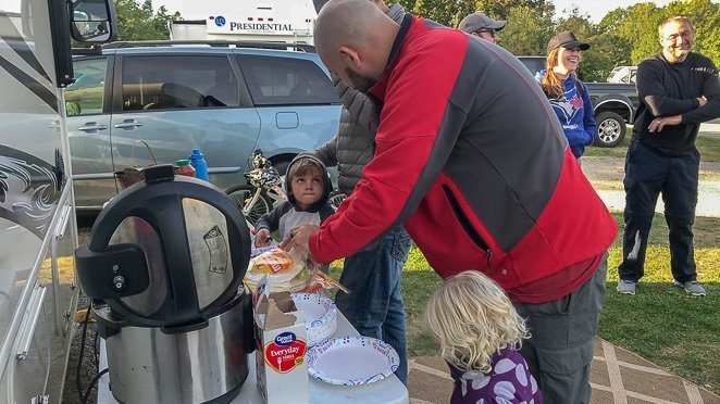 Potlucks while RV living With Kids