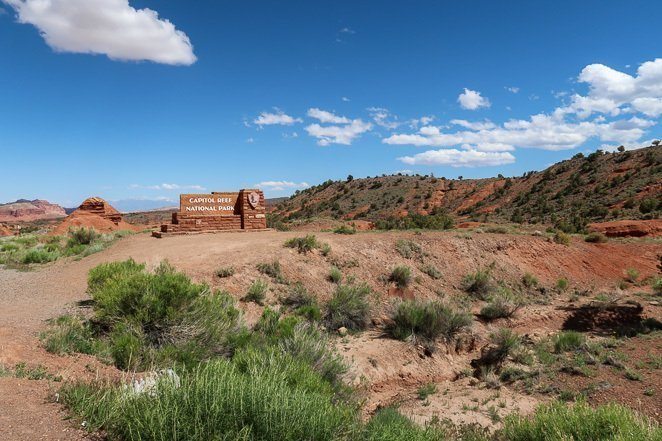 Capitol Reef NP Sign