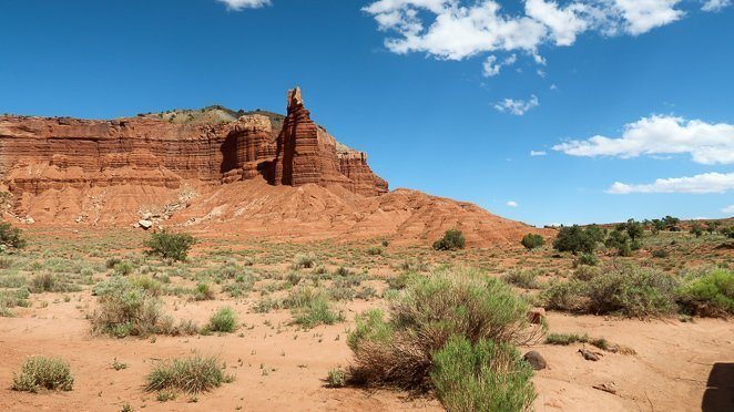 Chimney Rock - One of Capitol Reefs hikes