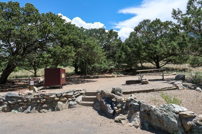 Camping at Pinon Flats campground