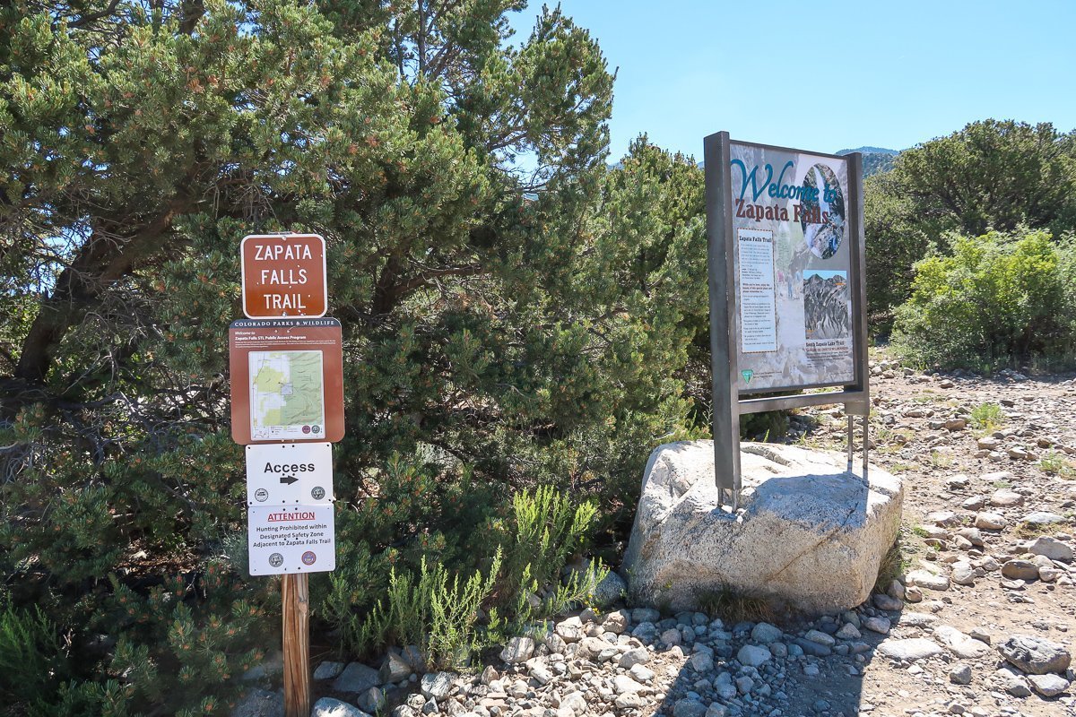 Zapata Falls Trail Head