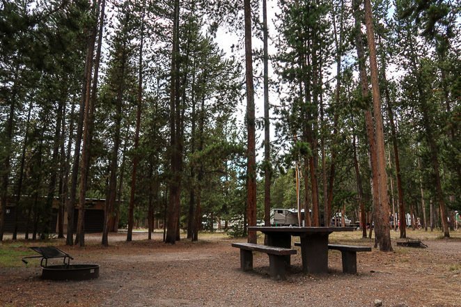 Camp inside Yellowstone National Park Camping