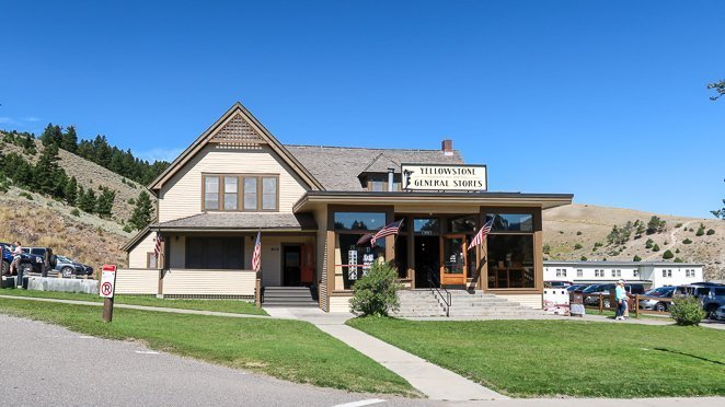 General Store and Service Stations in Mammoth Hot Springs