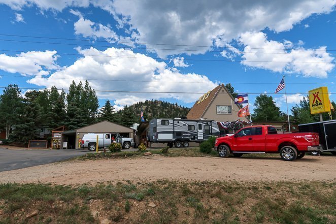 KOA camping in Estes Park