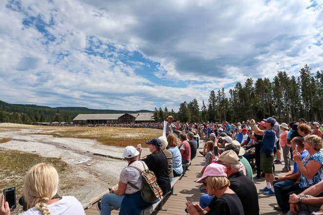 Listen to a Ranger Talk at Old Faithful