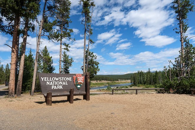 Yellowstone National Park Sign Second