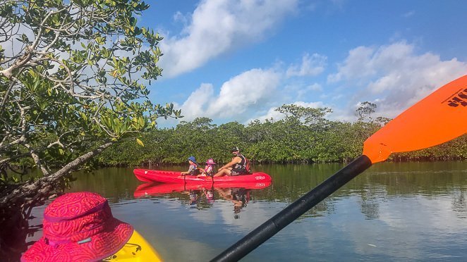 Kayaking in Florida Keys with kids