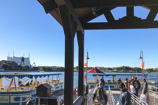 Free Pontoon ride at Disney Springs