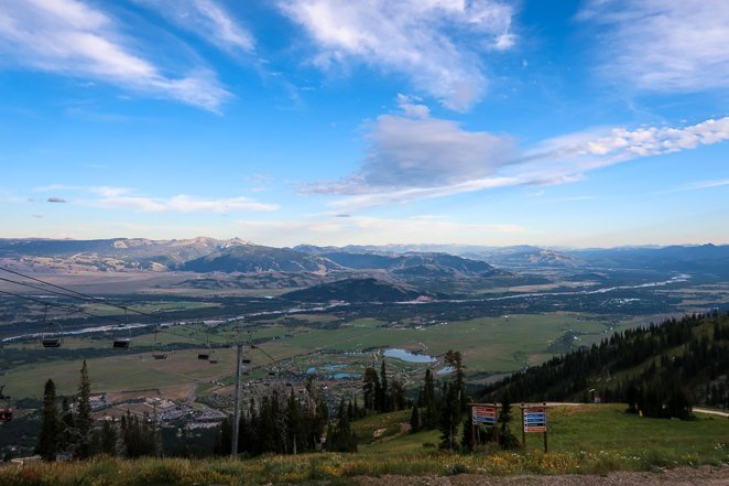 Jackson Hole Ski Resort Ariel View