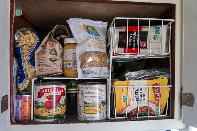 Motorhome Kitchen Cupboard Organization