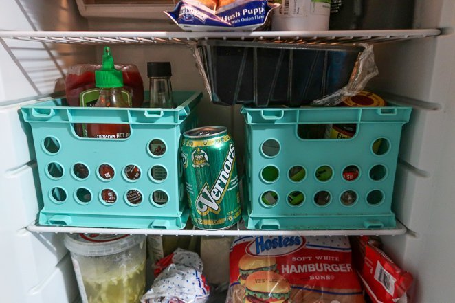 rv fridge storage ideas