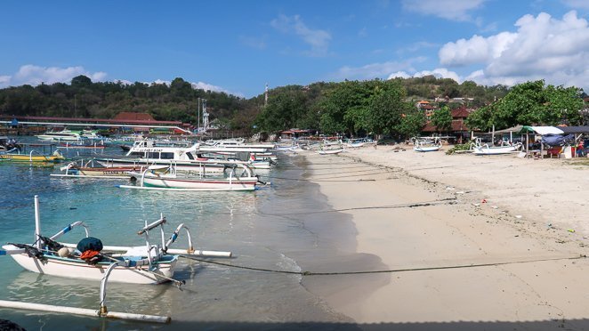 Harbor for Fast boat to Gili Islands Bali