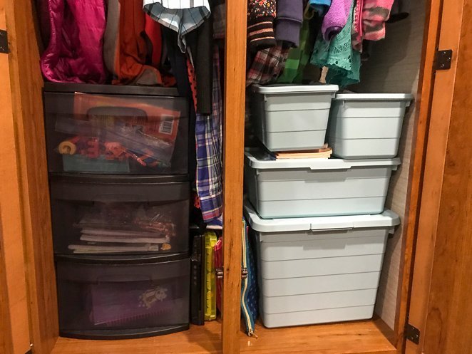 RV closet storage ideas