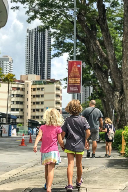 Walk to a mall in Penang