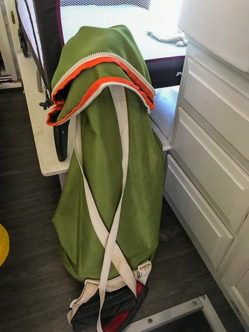 Laundry bag for RV or camping