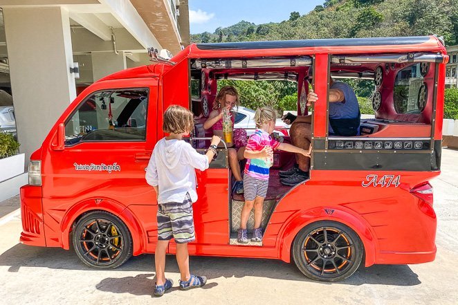 Taxi or Tuktuk in Thailand