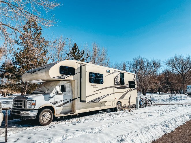 Things Not to do as you RV in the snow