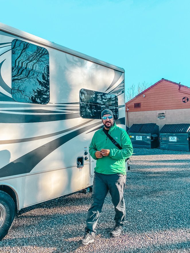 Winter RV living - Motorhome in the winter