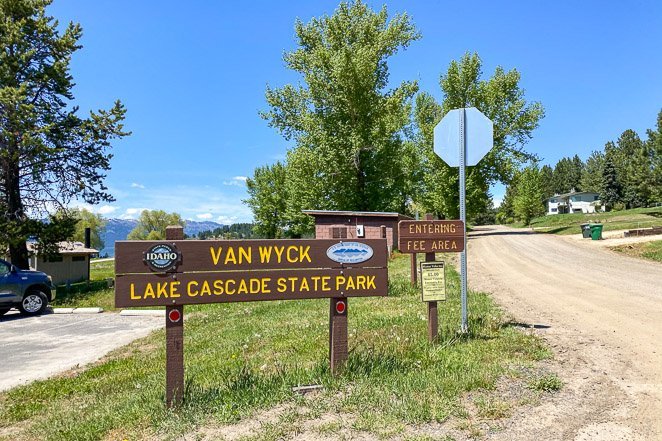 Camp at Van Wyck Lake Cascade State Park in town
