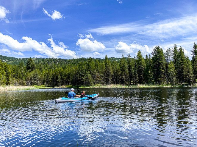 Go Kayaking or canoeing while camping