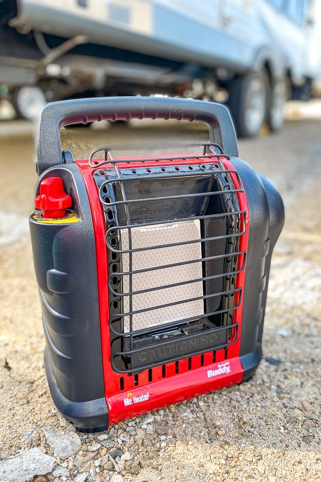 Mr. Buddy Heater for rv boondocking or camping