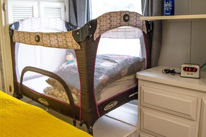 Pack n Play RV cribs or RV baby sleeping space