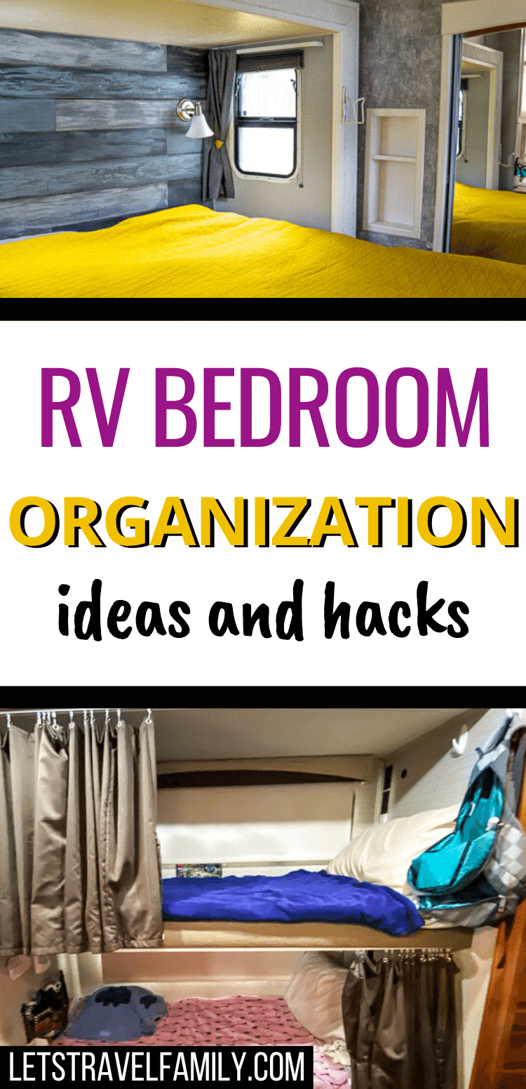 RV bedroom organization ideas and hacks