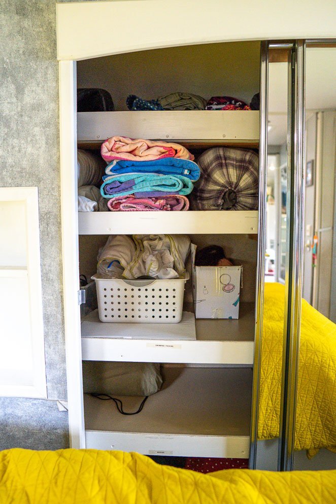 RV closet Shelves