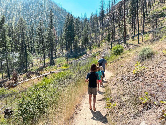 Hike down to Pine Flats Hot Springs