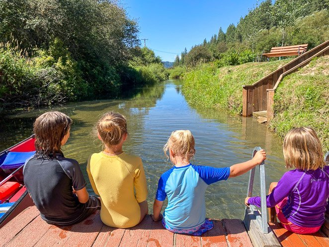 Wolf Lodge Campground Rent a Canoe and enjoy the small creek_